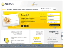 Tablet Screenshot of guld365.se